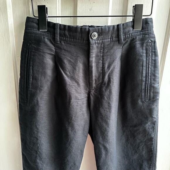 Club Monaco Textured Elasticated Trousers Black - Picture 3 of 8